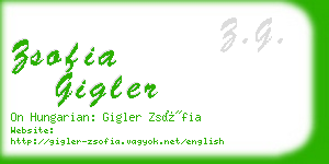 zsofia gigler business card